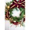 30” Cordless Prelit Crimson & Gold Holiday Wreath Festive & Elegant Christmas Decor